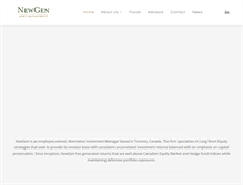 Tablet Screenshot of newgenfunds.com
